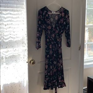 Floral wrap dress